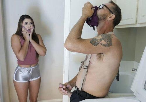 Cha kế cuồng si đồ lót thiếu nữ, thủ dâm bùng nổ dục vọng